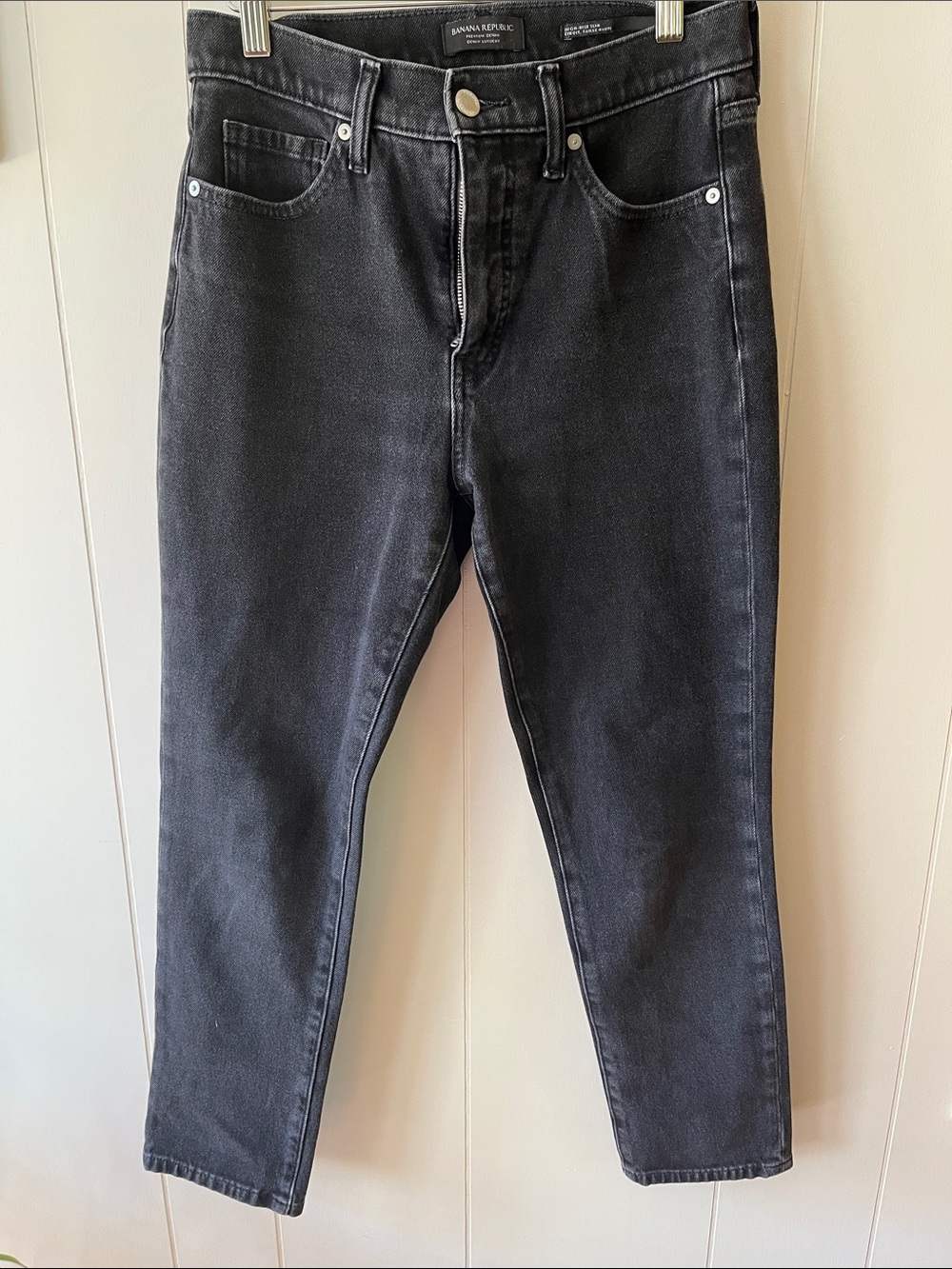 Banana Republic Black High-Rise Slim Jeans